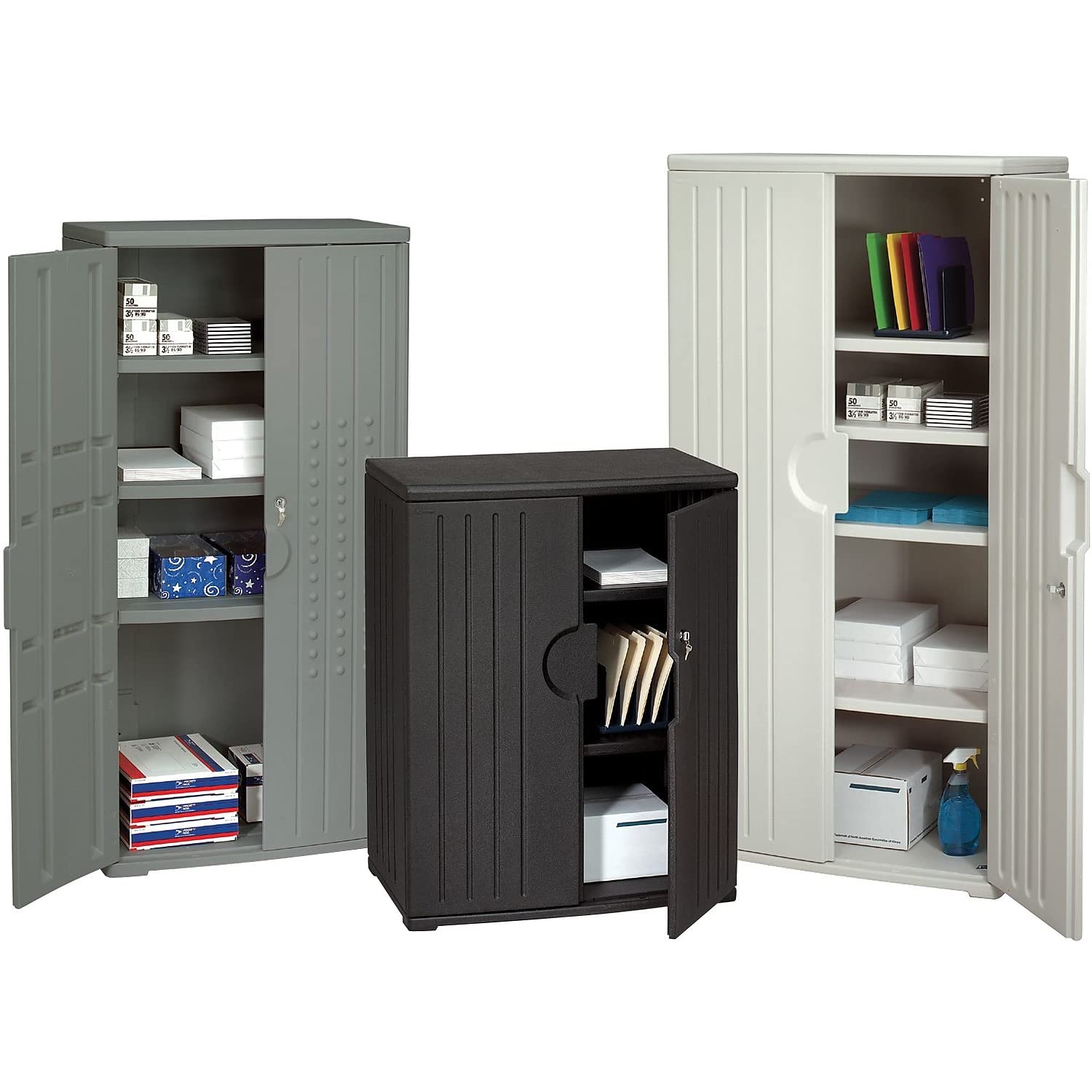 Amazon.com : Iceberg 92573 OfficeWorks Resin Storage Cabinet, 36w